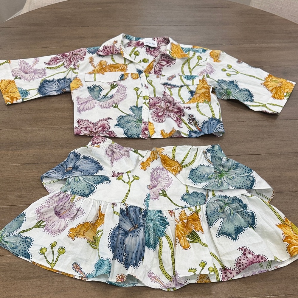 Floral Print Women's Two-Piece Set